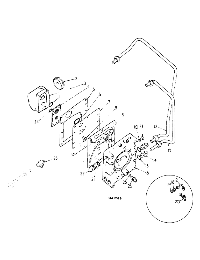 Схема запчастей Case IH 584 - (10-01) - HYDRAULIC POWER SUPPLY AND MULTIPLE CONTROL VALVE (07) - HYDRAULICS