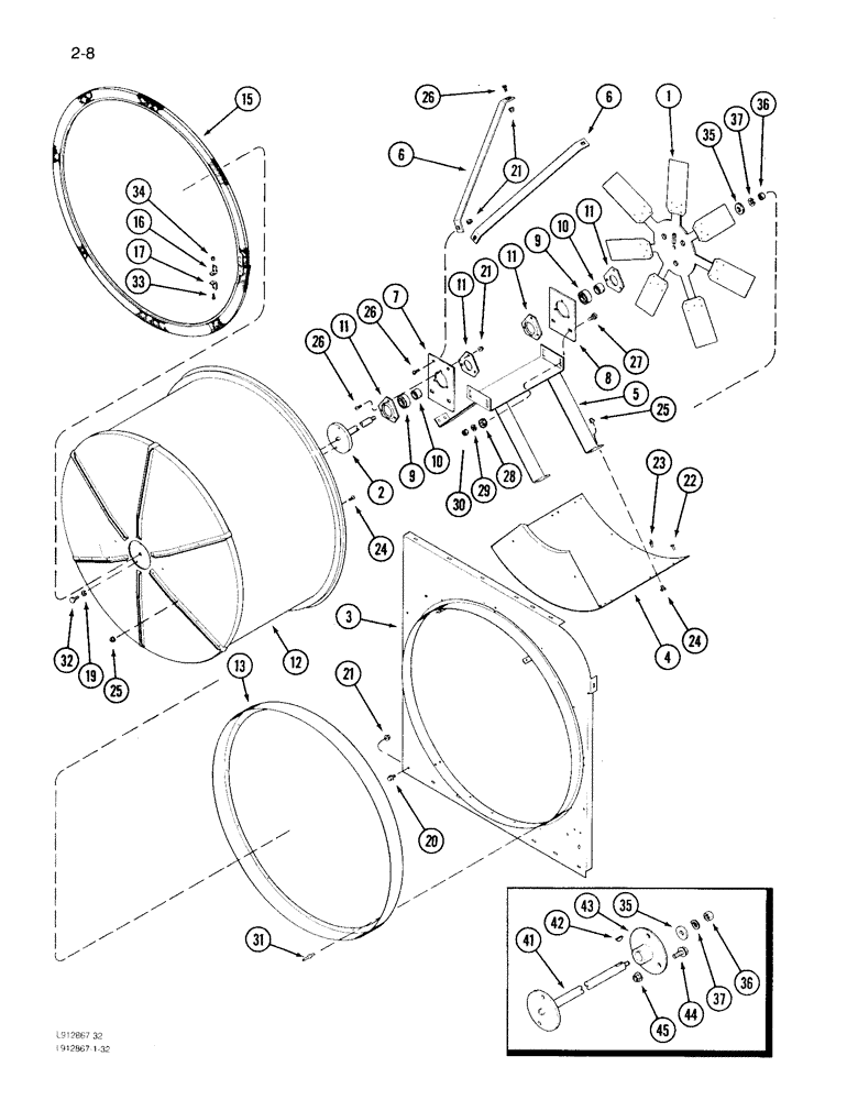 Схема запчастей Case IH 1640 - (5-56) - STEERING AXLE WEIGHTS (04) - STEERING