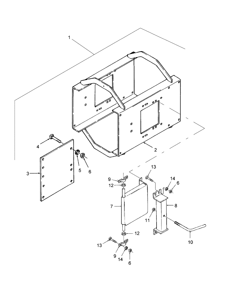 Схема запчастей Case IH SBX540 - (062) - BALE CHAMBER EXTENSION (62) - PRESSING - BALE FORMATION