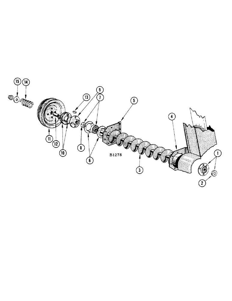 Схема запчастей Case IH 1010 - (166) - GRAIN AUGER (80) - CROP STORAGE/UNLOADING