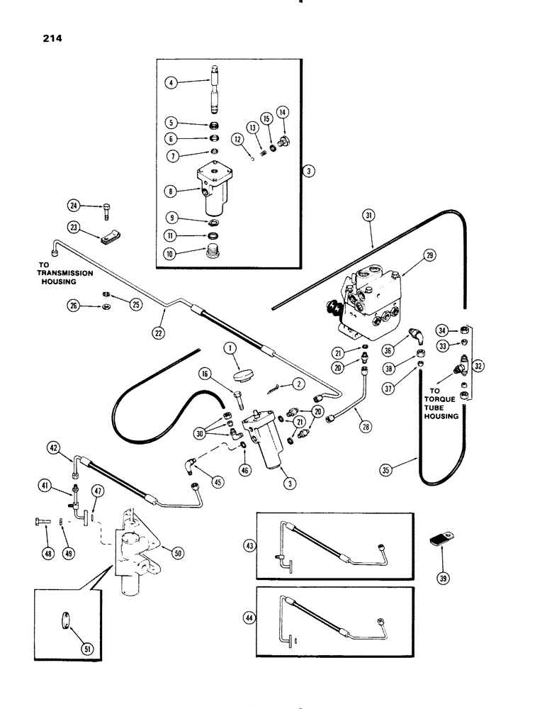 Схема запчастей Case IH 1270 - (214) - DIFFERENTIAL LOCK MECHANISM (06) - POWER TRAIN