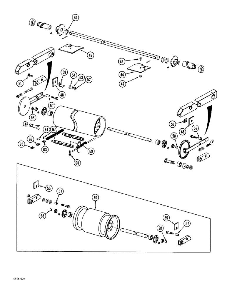 Схема запчастей Case IH 1660 - (9A-36) - FEEDER CONVEYOR, (CONTD) (13) - FEEDER