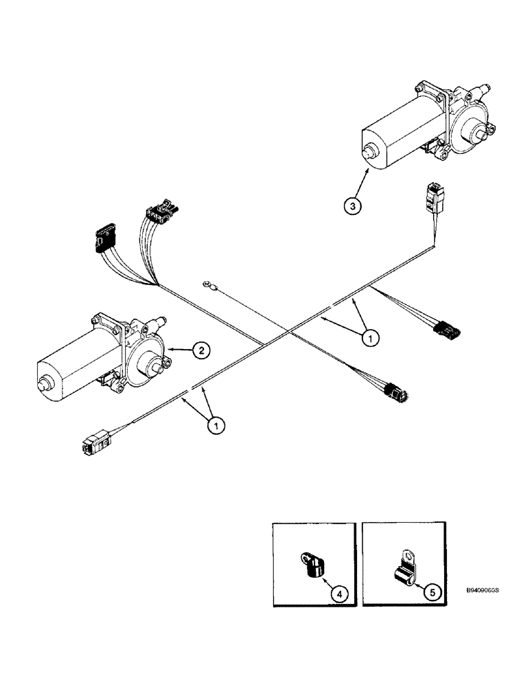 Схема запчастей Case IH 2144 - (4-34) - FAN AND ROTOR SPEED HARNESS (06) - ELECTRICAL