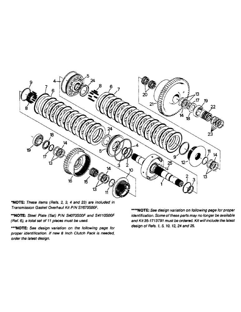 Схема запчастей Case IH 9110 - (04-75) - 8 INCH CLUTCH PACK ASSEMBLY (04) - Drive Train