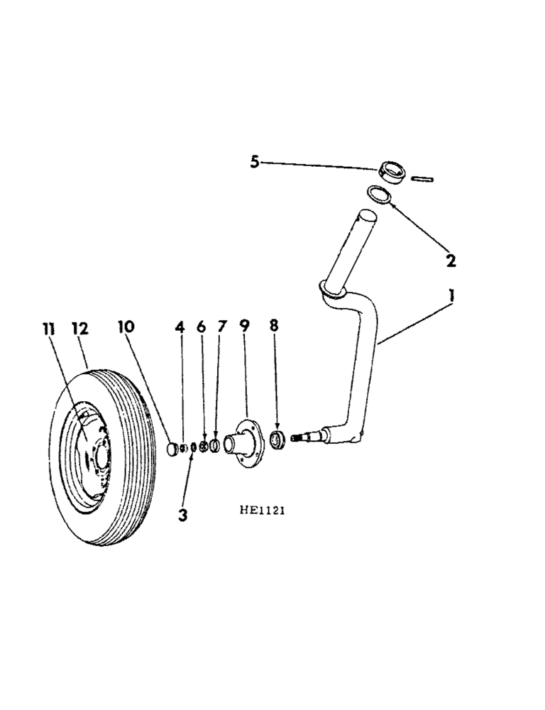 Схема запчастей Case IH 620 - (A-59) - CASTER WHEEL AXLE, 14 X 6, 16 X 6, 14 X 7 