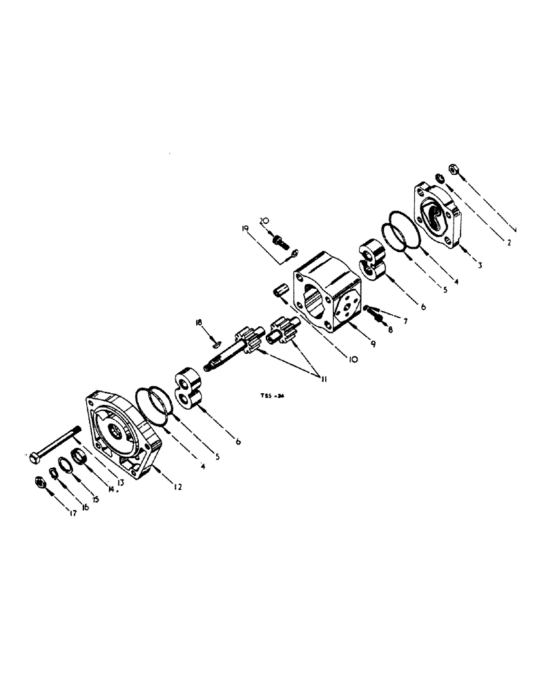 Схема запчастей Case IH 444 - (5-02) - HYDRAULIC PUMP (08) - HYDRAULICS