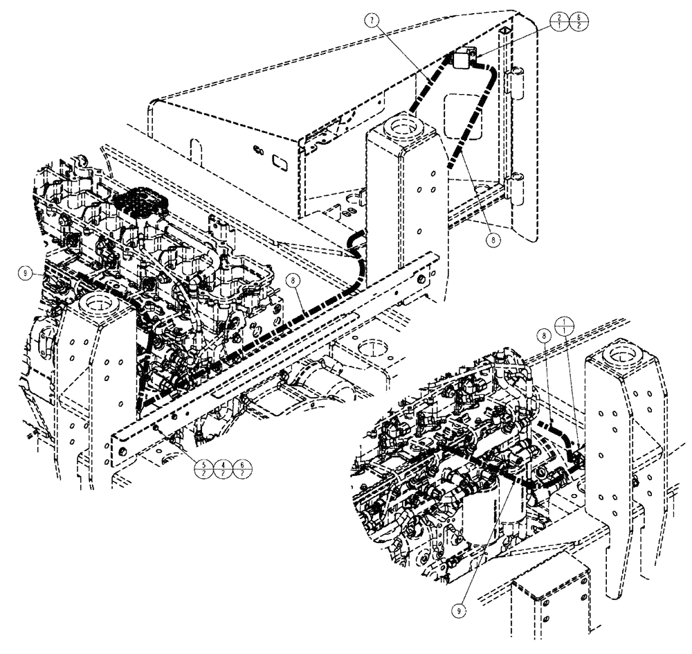 Схема запчастей Case IH TITAN 3020 - (02-025) - GRID HEATER, GROUP (01) - ENGINE