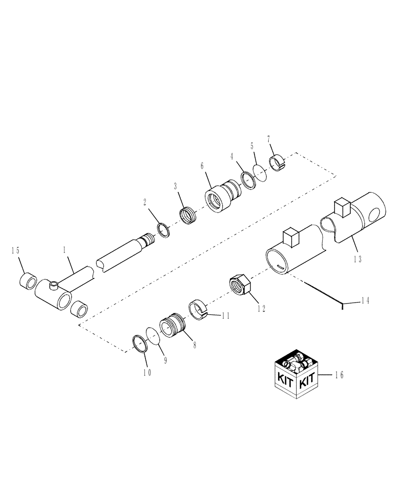 Схема запчастей Case IH 716735016 - (49) - BUCKET CYLINDER 