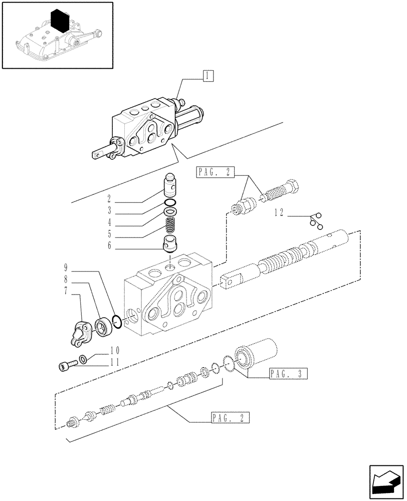 Схема запчастей Case IH JX1095N - (1.82.7/02E[01]) - DOUBLE-ACTING EXTERNAL CONTROL VALVE WITH FLOAT AND AUTOMATIC CUTOUT - BREAKDOWN - D5484 (07) - HYDRAULIC SYSTEM