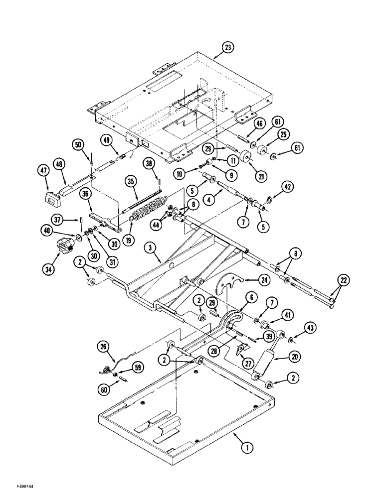 Схема запчастей Case IH 9350 - (9-064) - VINYL SEAT ASSEMBLY, MECHANICAL SUSPENSION (09) - CHASSIS/ATTACHMENTS