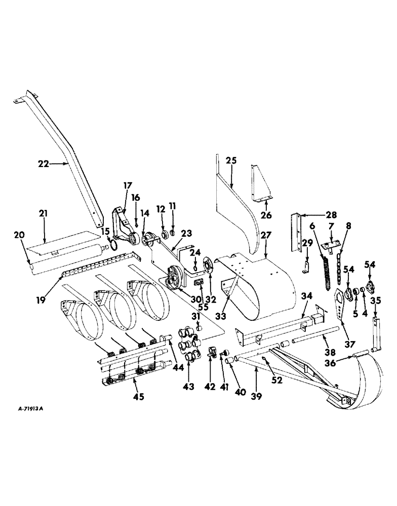 Схема запчастей Case IH 503 - (291) - WINDROW PICKUP, ROTARY TYPE, BASIC (58) - ATTACHMENTS/HEADERS