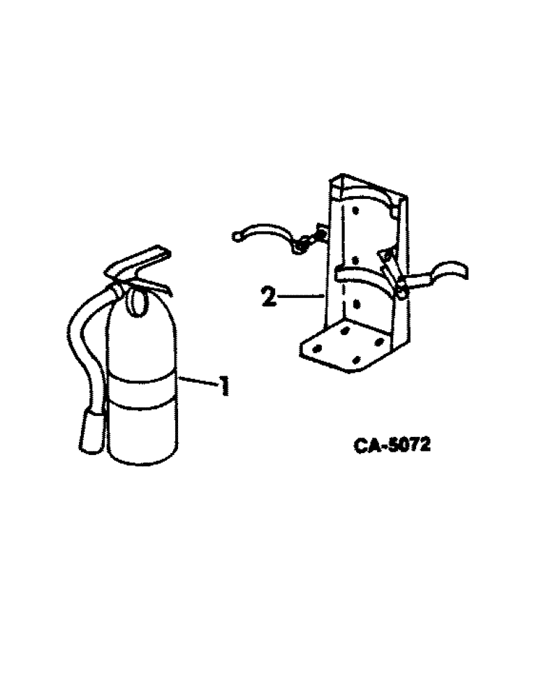 Схема запчастей Case IH 815 - (02-11) - MISCELLANEOUS, FIRE EXTINGUISHER Accessories & Attachments / Miscellaneous