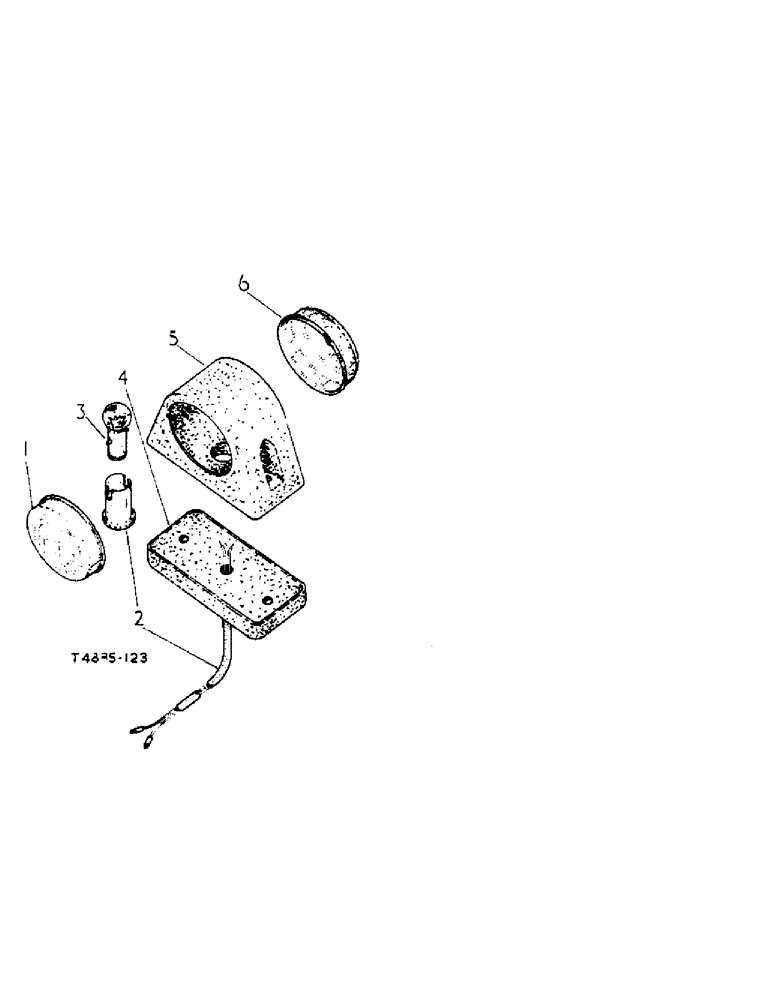 Схема запчастей Case IH 276 - (3-24) - LAMPS, SIDE AND REAR (04) - ELECTRICAL SYSTEMS