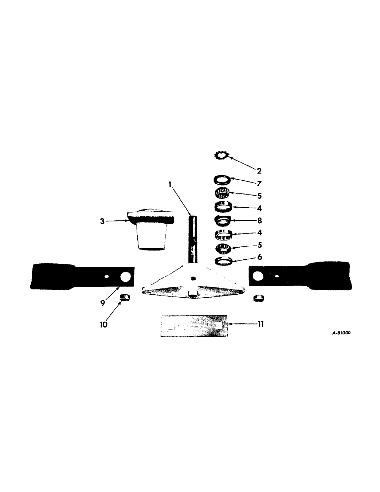 Схема запчастей Case IH HR504 - (N-05) - SPINDLES & BLADES 