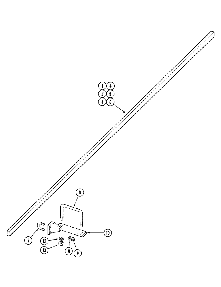 Схема запчастей Case IH RPW - (180) - SCRAPER BAR - FRONT GANG, 10 FOOT (3.1 M) CUT, 12 FOOT (3.7 