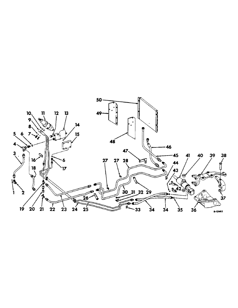 Схема запчастей Case IH 504 - (174) - STEERING MECHANISM, POWER STEERING, HEAVY DUTY, FARMALL TRACTORS W/ADJUSTABLE TREAD FRONT AXLES Steering Mechanism