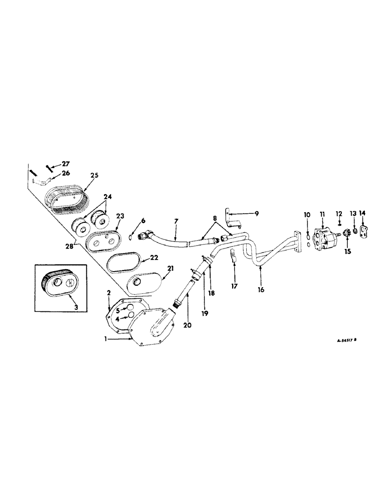 Схема запчастей Case IH 340 - (201) - HYDRAULIC SYSTEM, ENGINE DRIVEN HYDRA-TOUCH POWER SUPPLY, FARMALL & INTERNATIONAL 340 (07) - HYDRAULIC SYSTEM