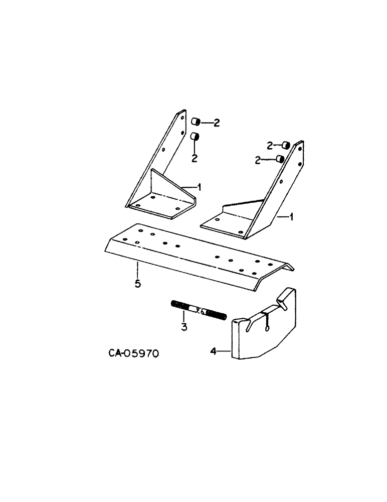 Схема запчастей Case IH 1486 - (09-14[A]) - FRAME, AUXILIARY FRONT END WEIGHT BRACKET AND WEIGHTS, 1086 AND 1486 TRACTORS (12) - FRAME