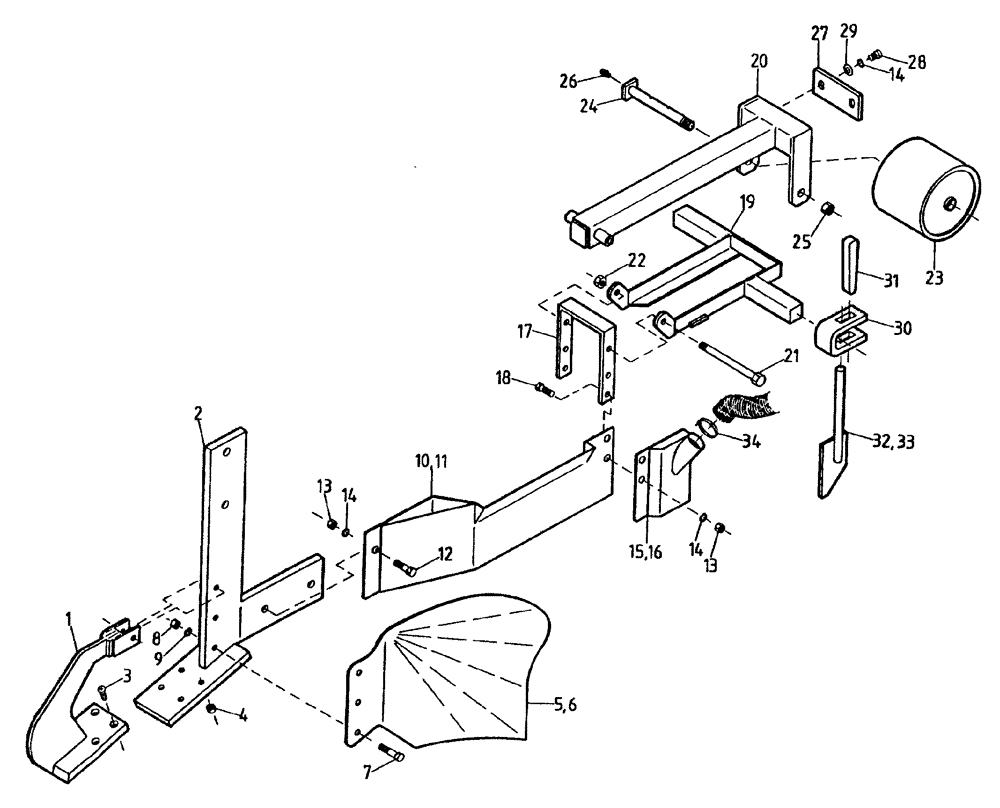 Схема запчастей Case IH AUSTOFT - (A01[15A]) - RIPPER AND UNDERCARRIAGE ASSEMBLY 