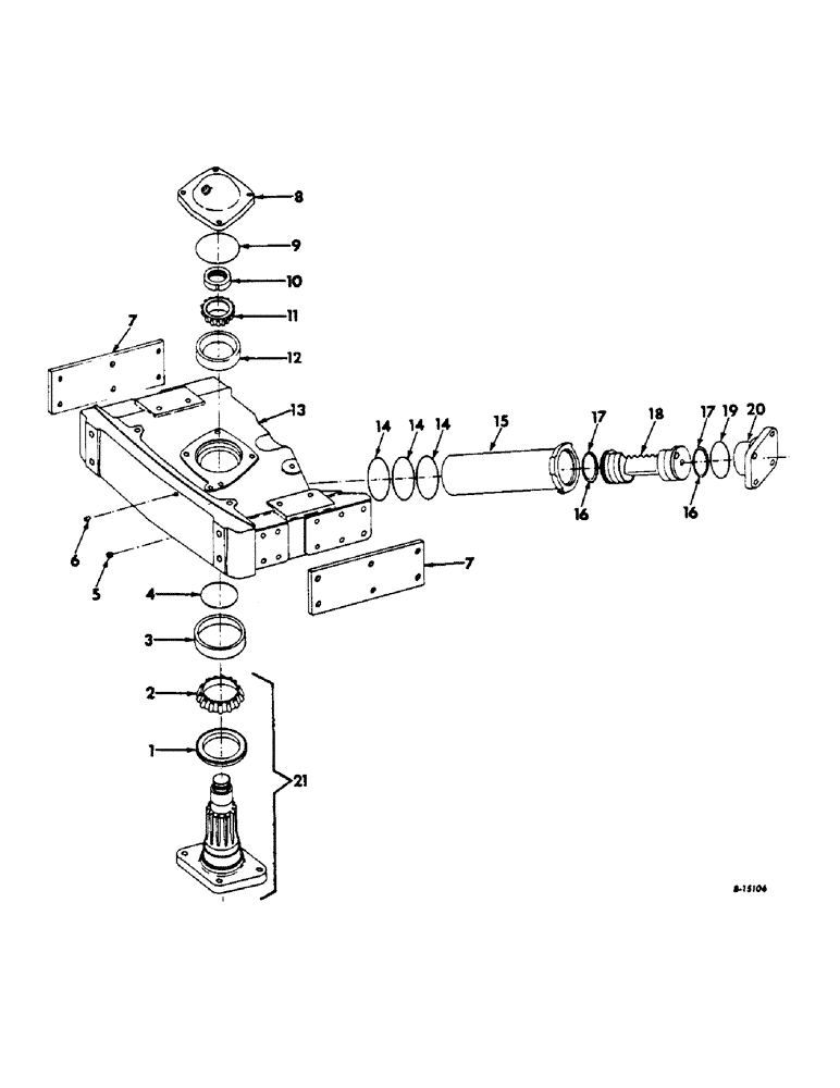 Схема запчастей Case IH 616 - (J-07) - STEERING MECHANISM, BOLSTER Steering Mechanism