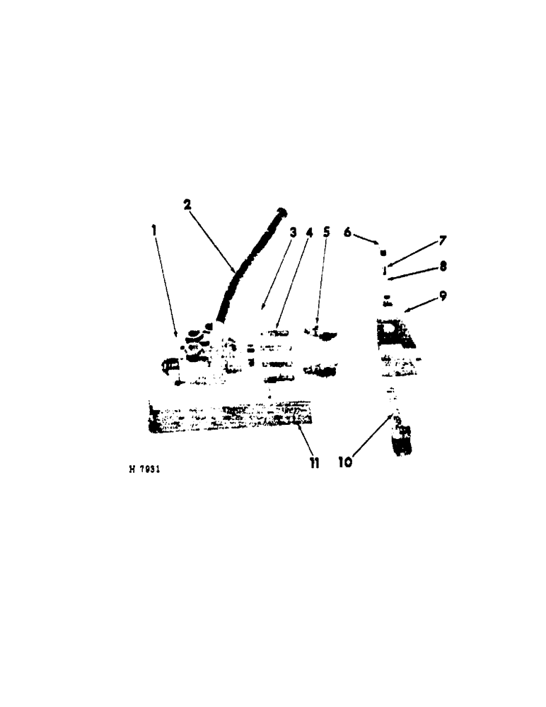 Схема запчастей Case IH 201 - (D-038[A]) - HYDRAULIC VALVE MOUNTING (35) - HYDRAULIC SYSTEMS