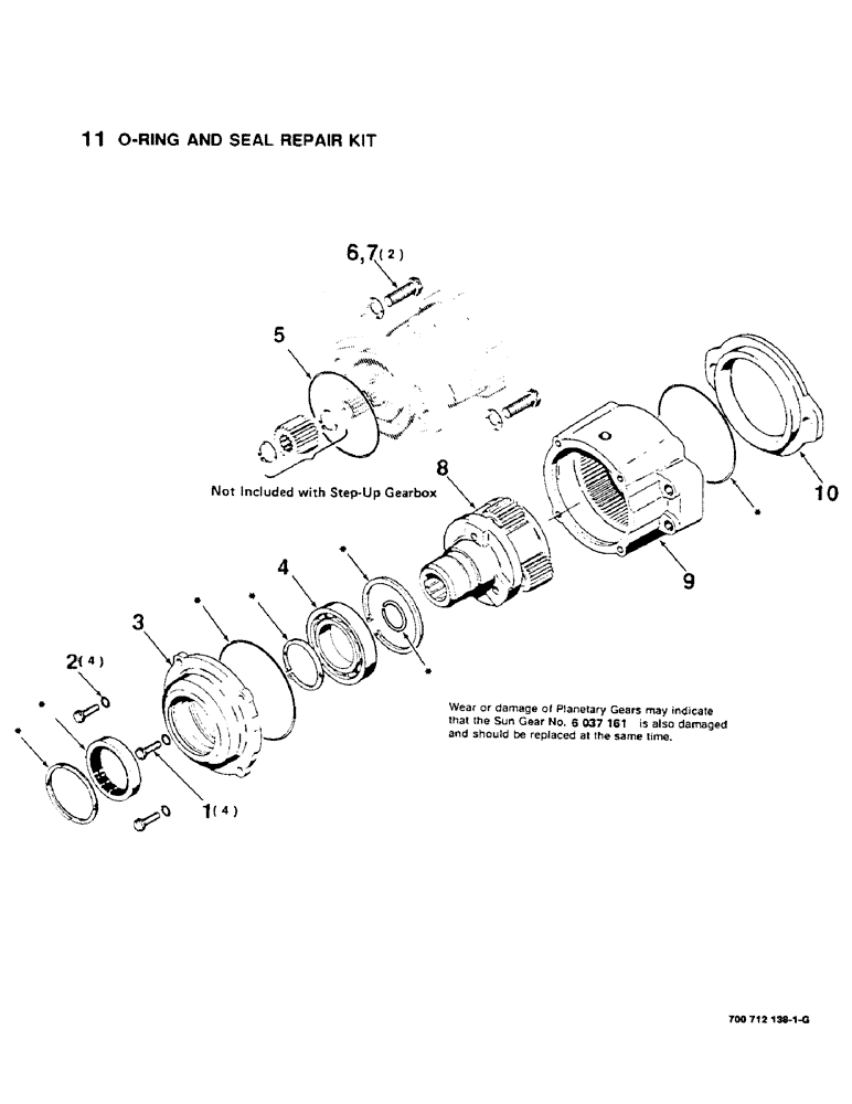 Схема запчастей Case IH 8380 - (2-20) - GEARBOX STEP-UP, 540 RPM PUMP (09) - CHASSIS