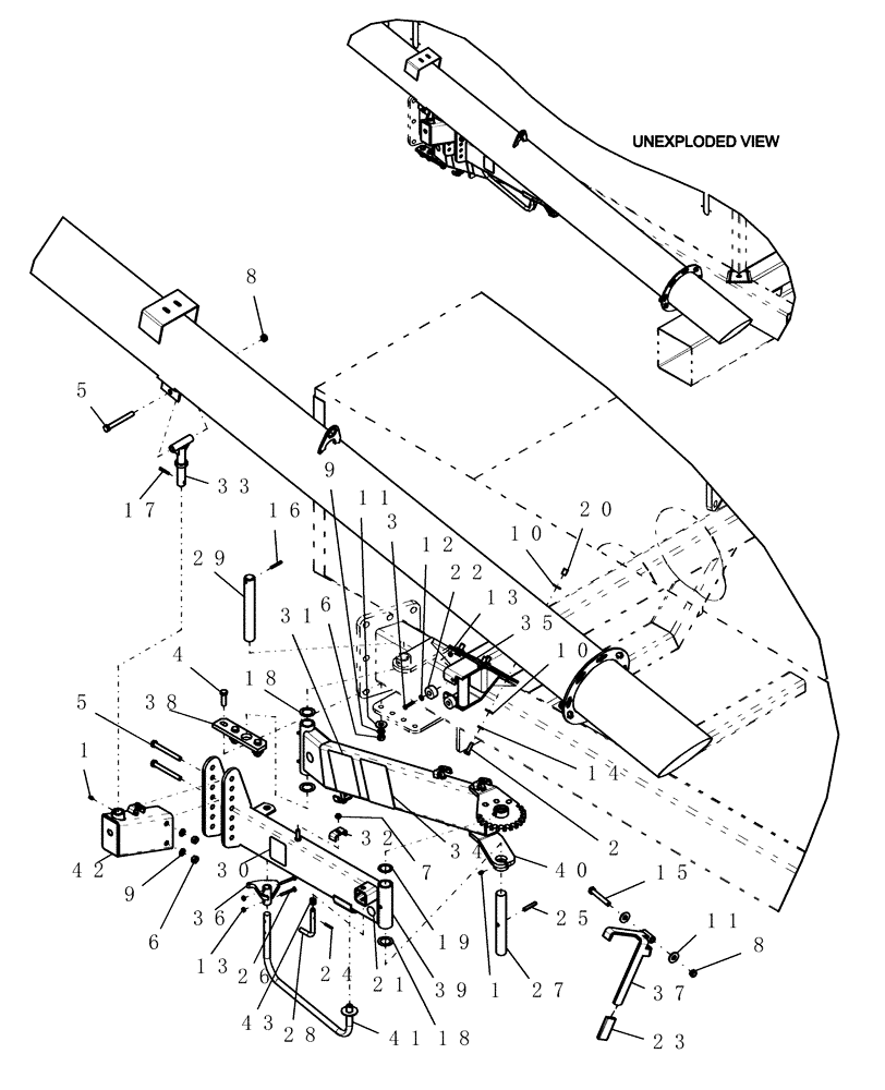 Схема запчастей Case IH 2230 - (58.120.03) - AUGER ARM ASSEMBLY (58) - ATTACHMENTS/HEADERS