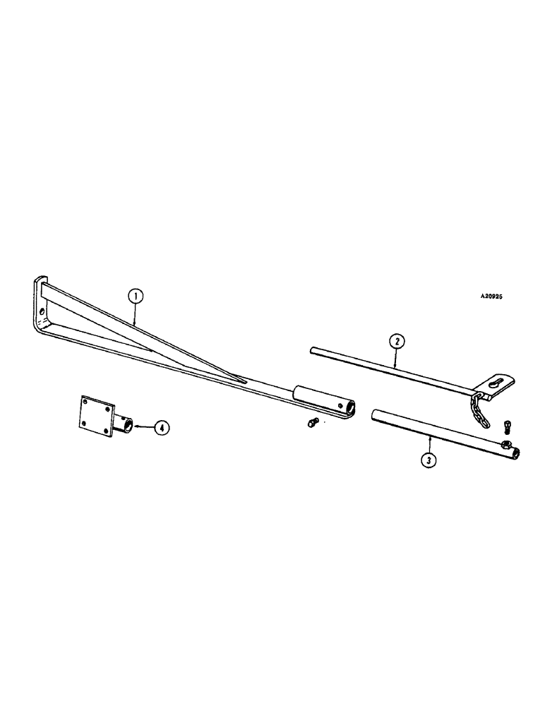 Схема запчастей Case IH 3300-SERIES - (42[B]) - FURROW MARKER GAUGE 