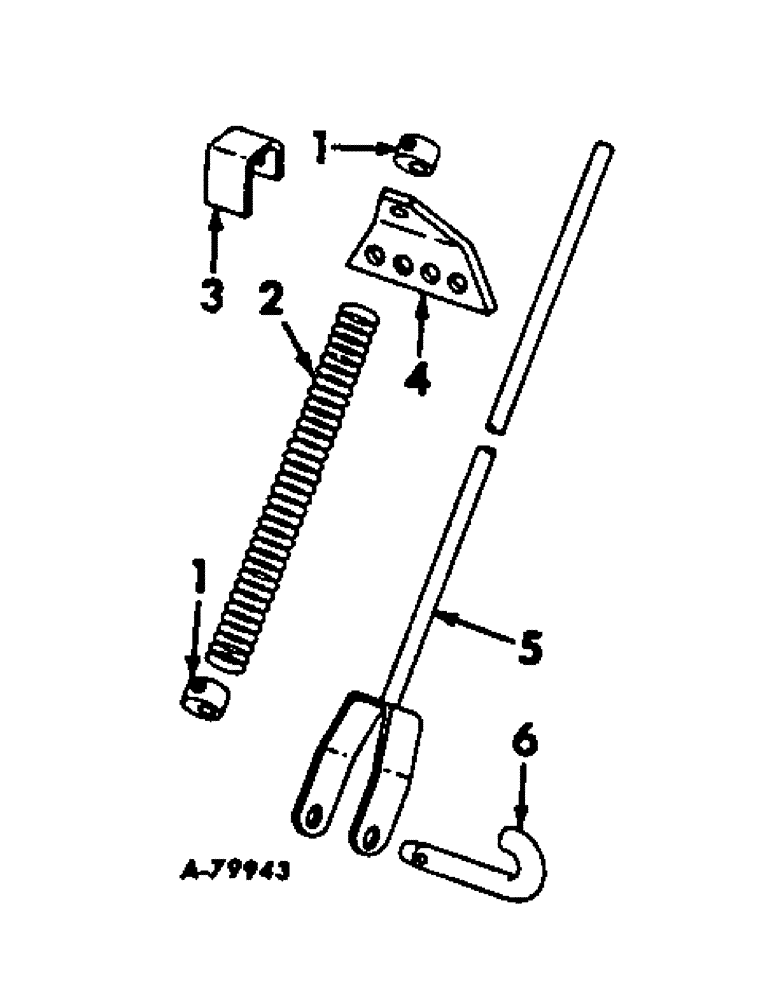 Схема запчастей Case IH 66-SERIES - (U-25) - COMPLETING PACKAGE, LIFT RODS, ONE PER ROW 