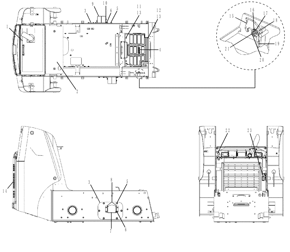 Схема запчастей Case IH 420CT - (09-14B[02]) - CHASSIS (420CT) ASN NAM414491 (09) - CHASSIS