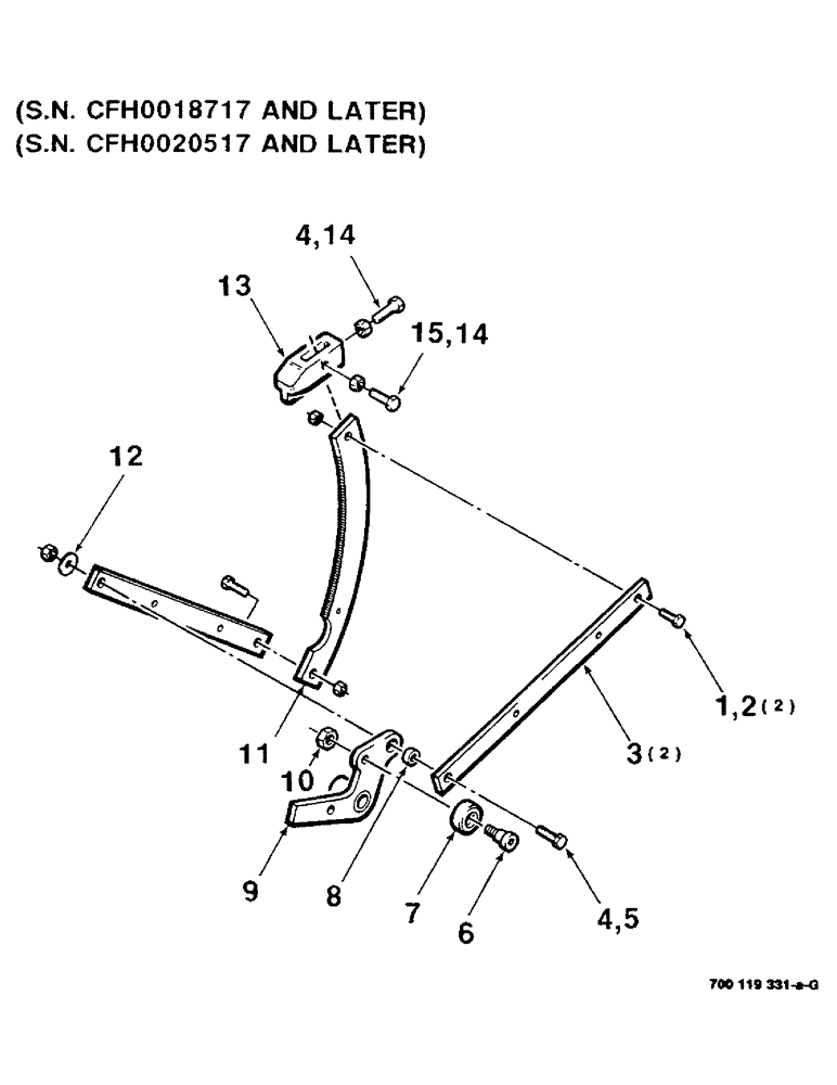 Схема запчастей Case IH 8530 - (6-08) - SPACER CAM ASSEMBLY, (S.N. CFH0018717 AND LATER), (S.N. CFH0020517 AND LATER) (14) - BALE CHAMBER