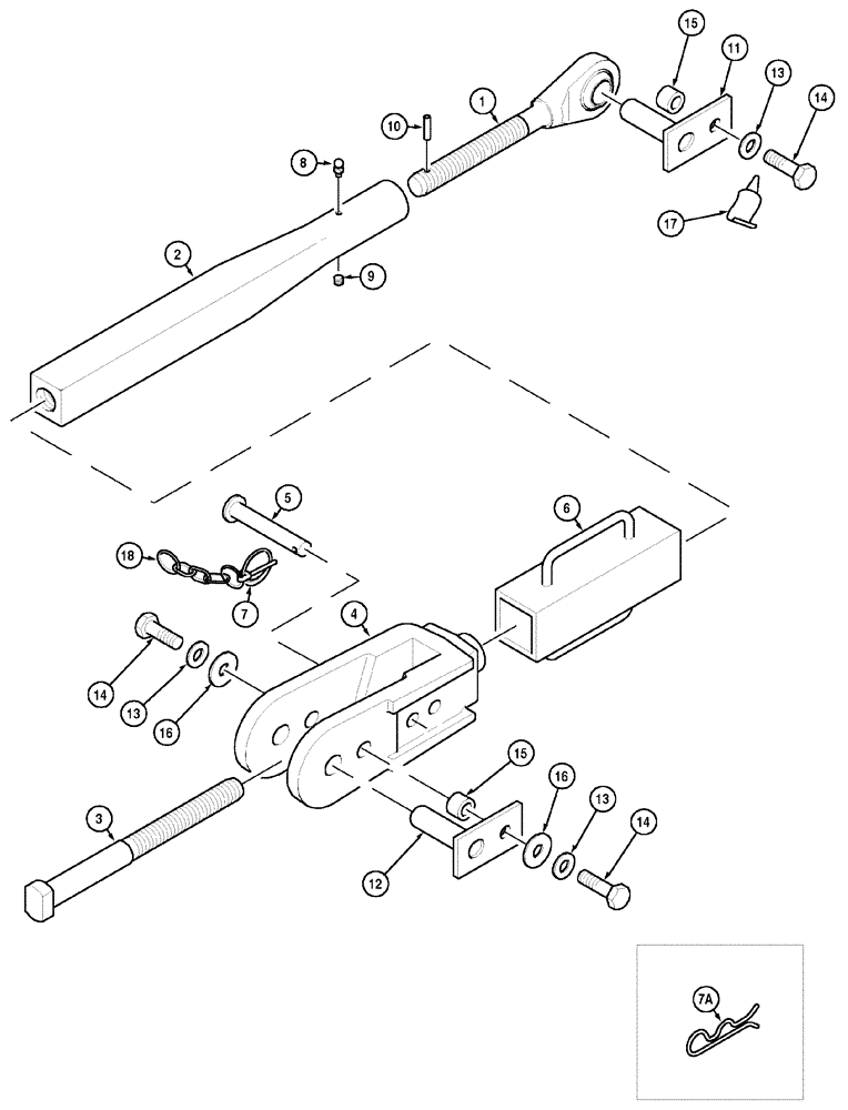 Схема запчастей Case IH MX150 - (09-58) - HITCH LOWER LIFT LINKS (37) - HITCHES, DRAWBARS & IMPLEMENT COUPLINGS