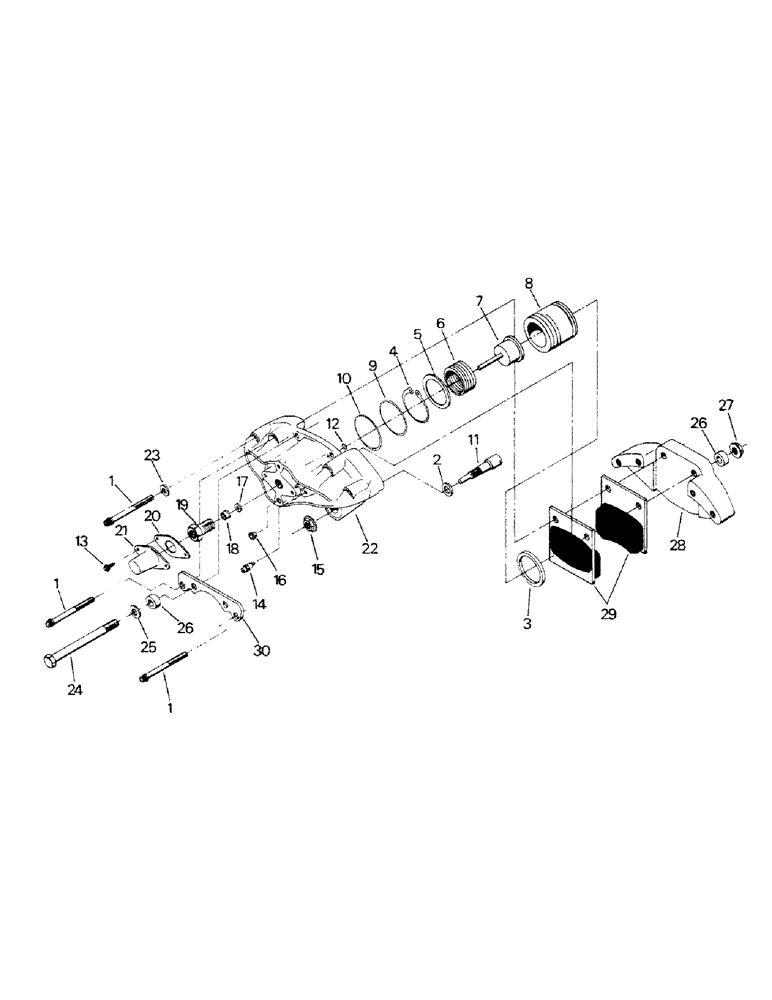 Схема запчастей Case IH STEIGER - (05-07) - HYDRAULIC BRAKE ASSEMBLY (5.1) - BRAKES