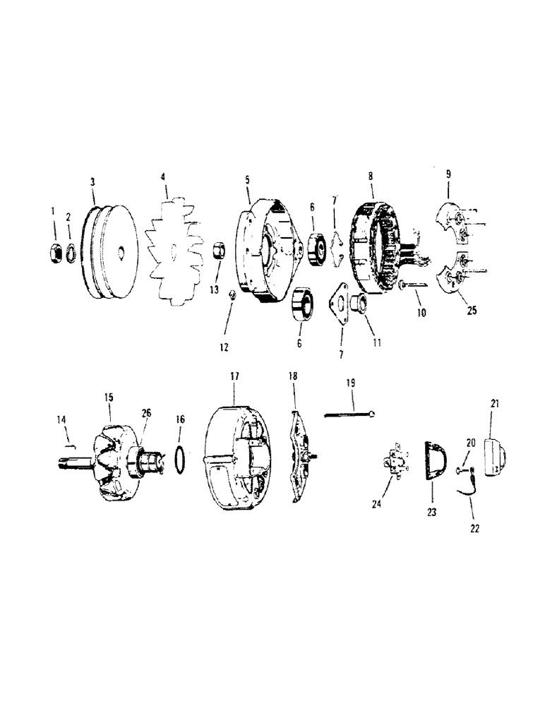 Схема запчастей Case IH STEIGER - (02-05) - ALTERNATORS - 22-298 & 22-449 (06) - ELECTRICAL