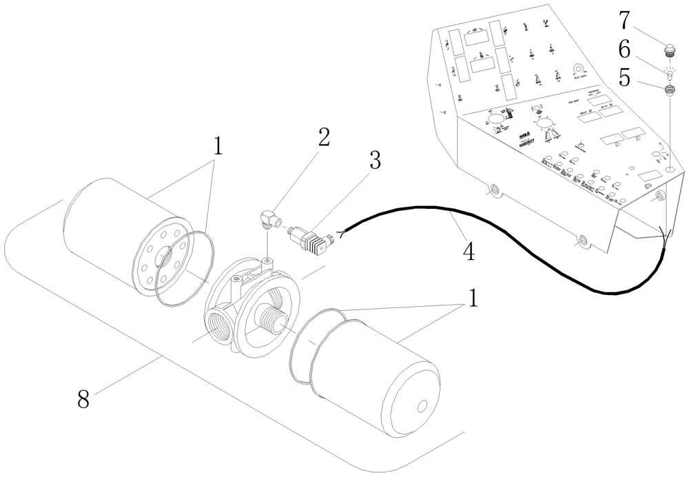 Схема запчастей Case IH A7000 - (B14.01[01]) - Suction Filter (07) - HYDRAULICS