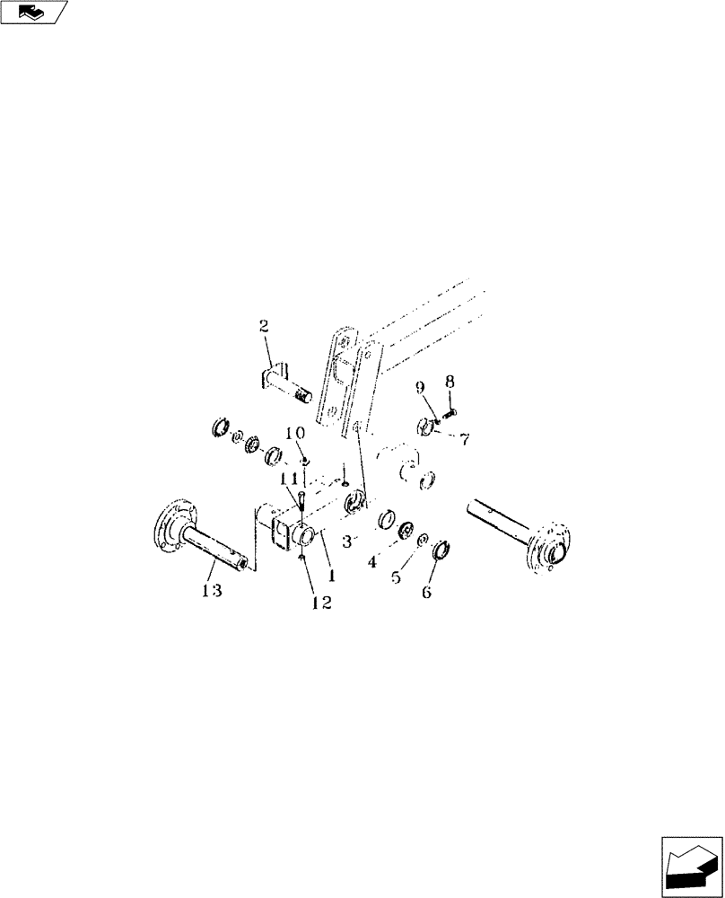 Схема запчастей Case IH 3300 - (44.100.03) - WALKING AXLE ASSEMBLY (44) - WHEELS