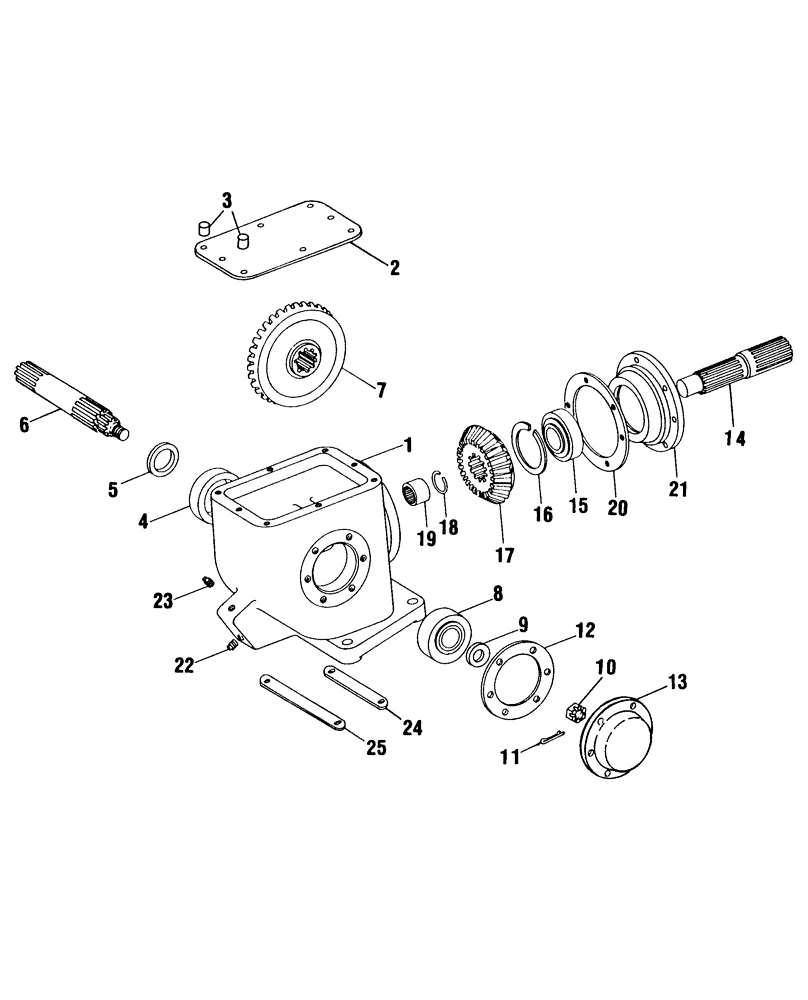 Схема запчастей Case IH FH100 - (007) - GEARBOX (14) - MAIN GEARBOX & DRIVE