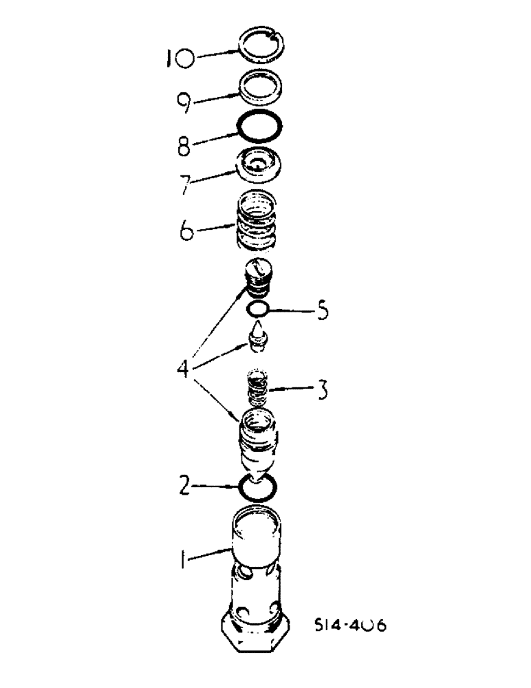 Схема запчастей Case IH 584 - (10-18) - PILOT RELIEF VALVE (07) - HYDRAULICS