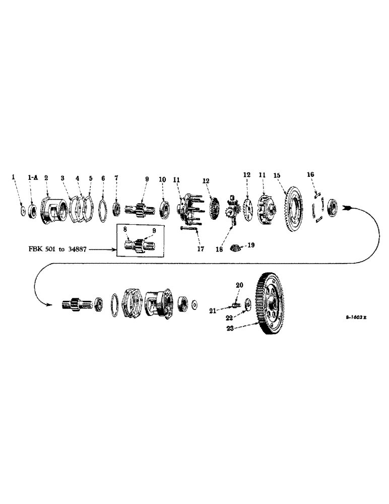 Схема запчастей Case IH FARMALL M - (228) - CHASSIS, REAR AXLE DIFFERENTIAL (12) - CHASSIS