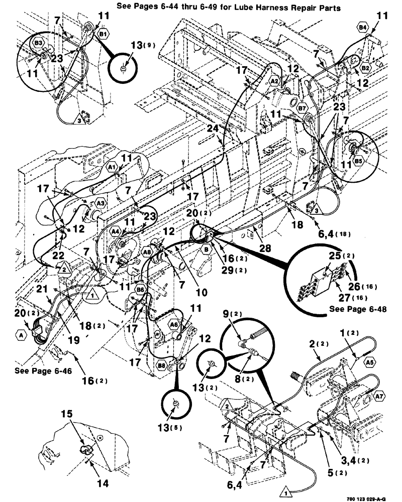 Схема запчастей Case IH 8576 - (06-044) - LUBE ASSEMBLY-CENTRALIZED, S.N. CFH0113001 THRU CFH0163128 (14) - BALE CHAMBER