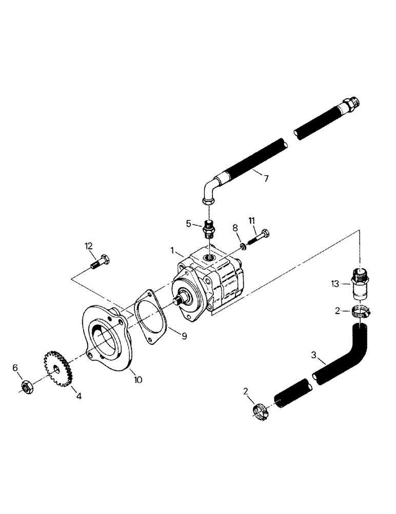 Схема запчастей Case IH KM-280 - (08-05) - HYDRAULIC PUMP AND ATTACHING PARTS, CAT 3306 ENGINE (07) - HYDRAULICS