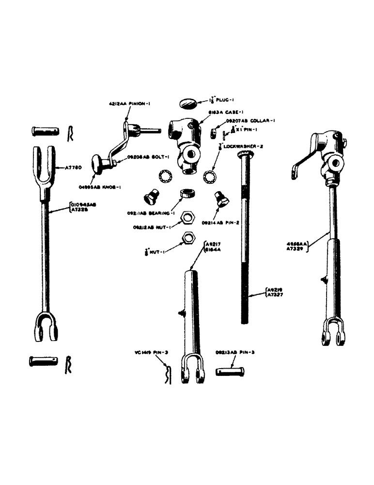 Схема запчастей Case IH 700 - (202) - EAGLE HITCH LIFTING LINKS (06) - POWER TRAIN