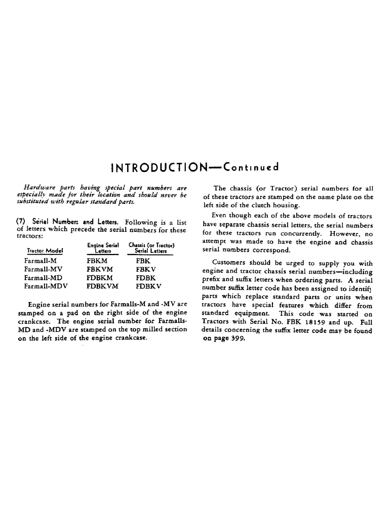 Схема запчастей Case IH FARMALL M - (002) - INTRODUCTION - SERIAL NUMBER LOCATIONS (00) - GENERAL