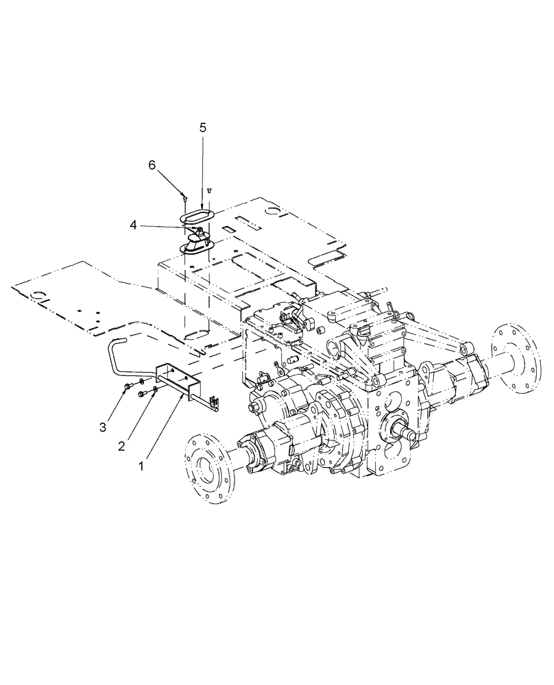 Схема запчастей Case IH FARMALL 45 - (03.08) - DIFFERENTIAL LOCK CONTROLS HST (03) - TRANSMISSION