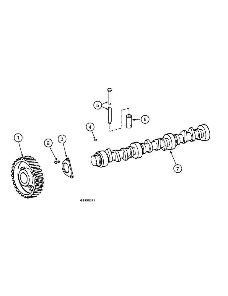 Схема запчастей Case IH DTI-466C - (9E-030) - CAMSHAFT AND RELATED PARTS 