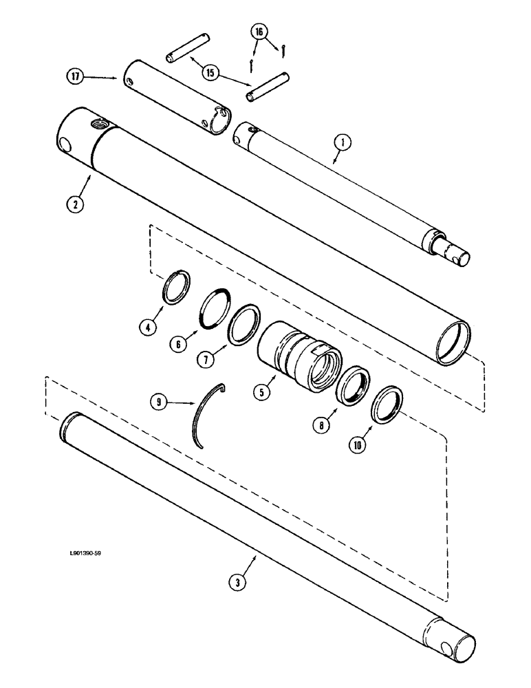 Схема запчастей Case IH 1670 - (8-28) - HEADER LIFT CYLINDER (07) - HYDRAULICS