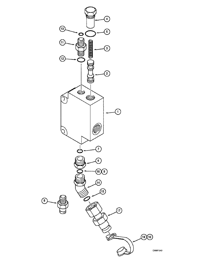 Схема запчастей Case IH 2144 - (5-48) - STEERING PRIORITY VALVE ASSEMBLY, 114851A2 (04) - STEERING