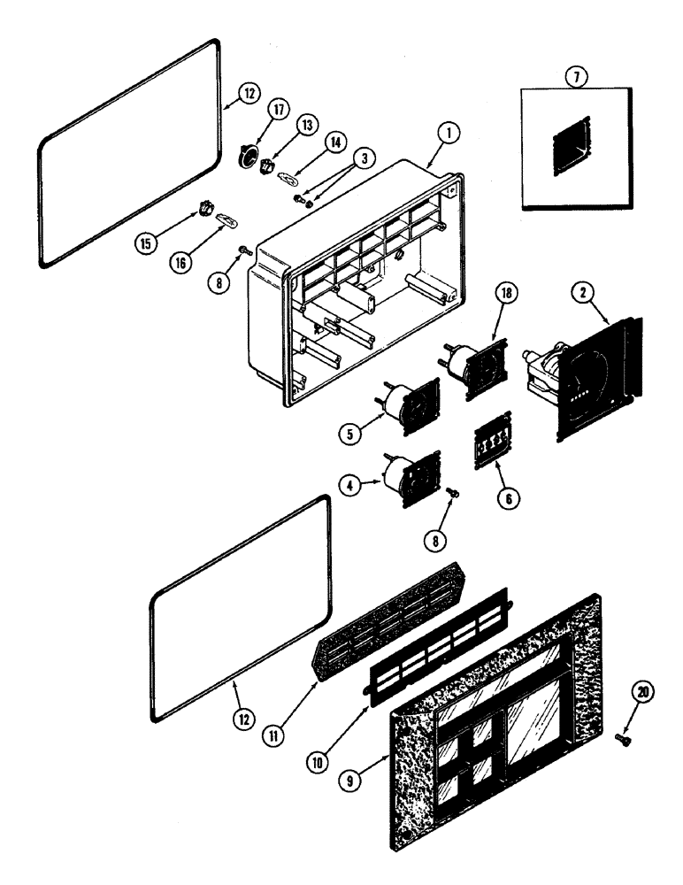 Схема запчастей Case IH 4890 - (4-096) - INSTRUMENT CLUSTER (04) - ELECTRICAL SYSTEMS