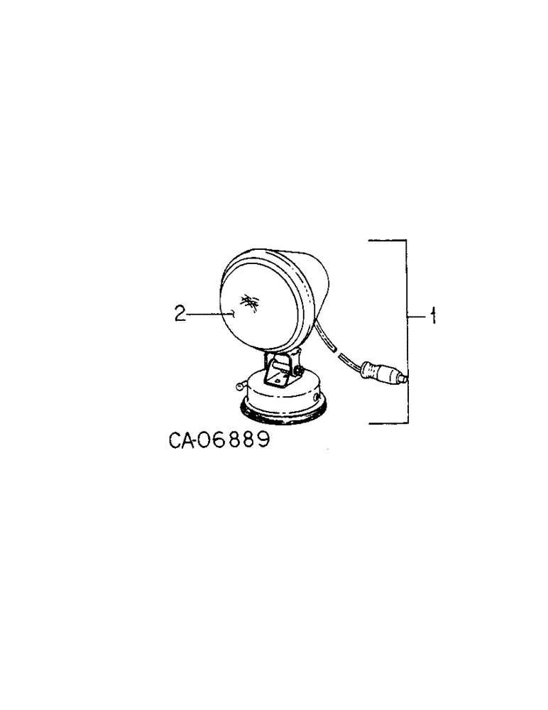 Схема запчастей Case IH 4786 - (08-13[A]) - ELECTRICAL, AUXILIARY FLOOD LIGHT PARTS ACCESSORY (06) - ELECTRICAL