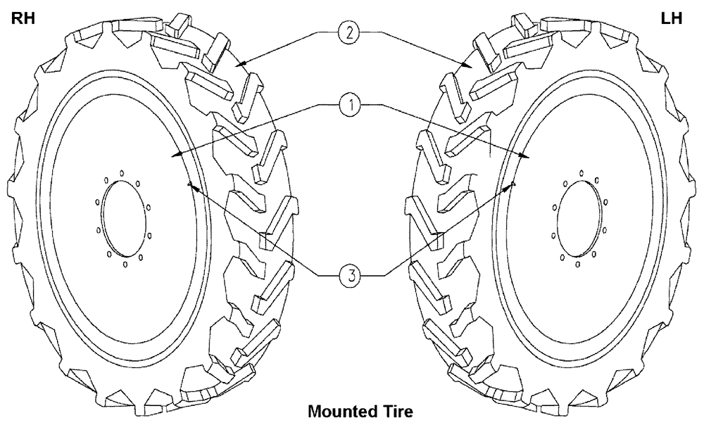 Схема запчастей Case IH SPX3310 - (05-005) - TIRE KIT, 320/90R46 146 RT-10 Hub, Wheel & Tires